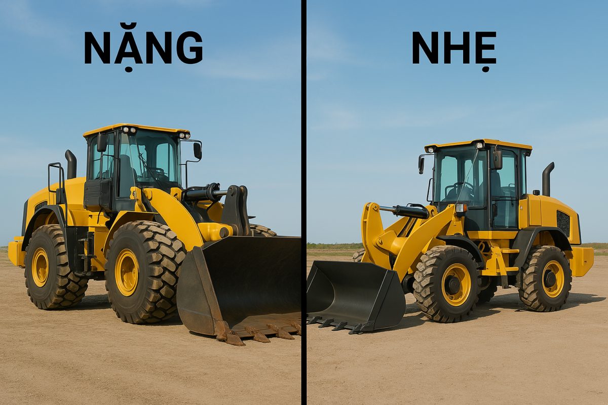 Nặng nhẹ có ảnh hưởng gì đến máy xúc lật nhỏ ?